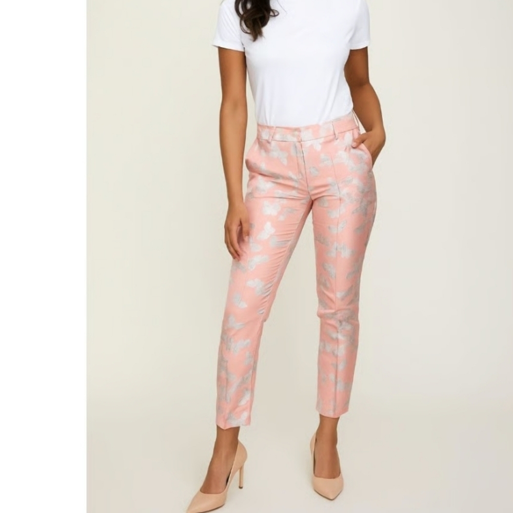 Juliette Brown Pink Floral Pants